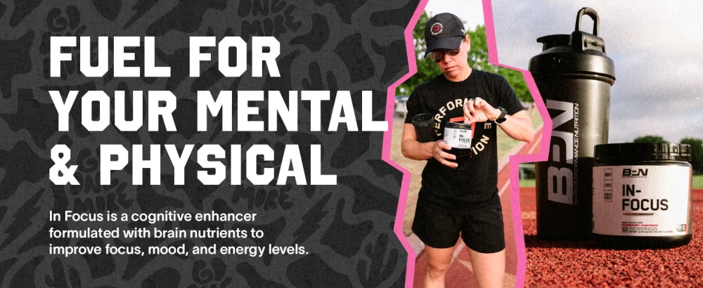 BARE PERFORMANCE NUTRITION, BPN in-Focus Brain Support Supplement, Improve Focus & Energy, Alpha GPC, Watermelon Passionfruit, 40 Servings - BPN in focus cognitive enhancer nutrition for mind mood and energy