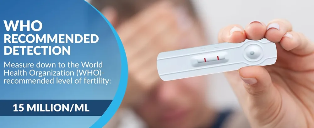 Fertility Test Kit for Men, Shows Normal or Low Sperm Count, Easy Sperm Test Results in Minutes, Sperm Check Male Fertility Test, Accurate & Private Vasectomy Sperm Check Test Kit for Sperm Fertility - Leaping Lynx Male Fertility Test