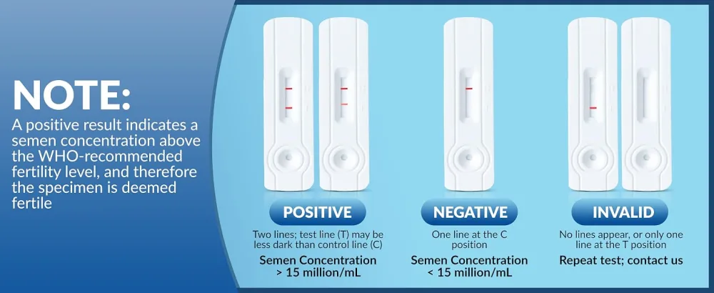 Fertility Test Kit for Men, Shows Normal or Low Sperm Count, Easy Sperm Test Results in Minutes, Sperm Check Male Fertility Test, Accurate & Private Vasectomy Sperm Check Test Kit for Sperm Fertility - Leaping Lynx Male Fertility Test