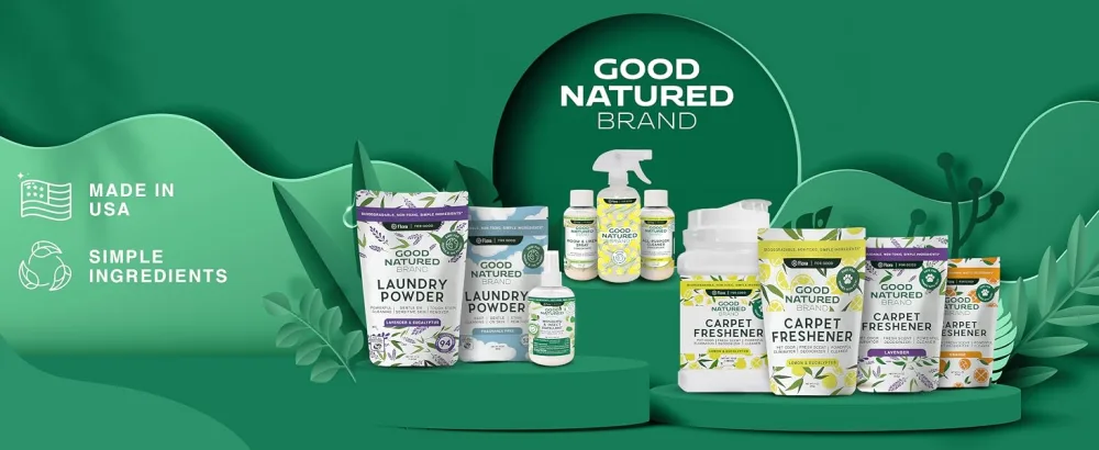 Good Natured Carpet Freshener & Deodorizer Powder Safe for Homes with Pets - Lemon & Eucalyptus - 70 Oz - product information 1