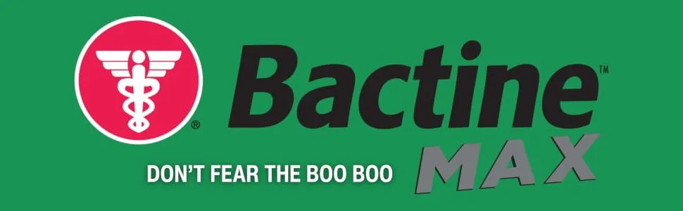 Bactine Max No-Mess Roller Ball with 4% Lidocaine - Pain + Itch Relief from Poison Ivy Bug Bites & Sunburn - 2.5 oz. - Bactine Max Logo