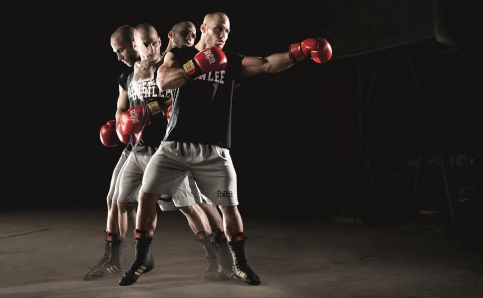 BENLEE Boxing Gloves made of Artificial Leather Rodney Black/Red 12 oz Single - product information 9