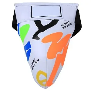 Groin and Abdomen Boxing Protector Kids Jockstrap Groin Guard Protective Gear for Boxing Sanda Taekwondo Training White  - product information 2