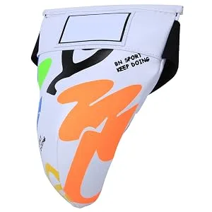 Groin and Abdomen Boxing Protector Kids Jockstrap Groin Guard Protective Gear for Boxing Sanda Taekwondo Training White  - product information 4