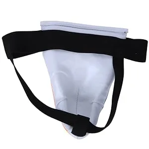 Groin and Abdomen Boxing Protector Kids Jockstrap Groin Guard Protective Gear for Boxing Sanda Taekwondo Training White  - product information 6