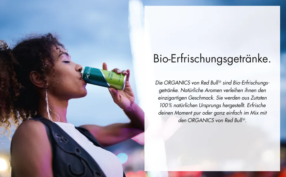 Red Bull Organics by Red Bull Bitter Lemon 24 x 250 ml cans of organic drinks 24-pack WITHOUT DEPOSIT - A+ BL 2