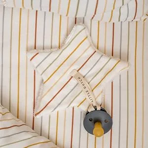 Little Dutch TE20202002 Pacifier Cloth Star Vintage Sunny Stripes - dkl1
