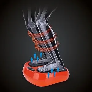 Maxxmee vibration device training & massage |Additional Shiatsu massage |Including remote control |3 programs and 15 intensity levels orange/black  - Individuelles Massage-Erlebnis