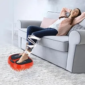 Maxxmee vibration device training & massage |Additional Shiatsu massage |Including remote control |3 programs and 15 intensity levels orange/black  - Maximaler Komfort