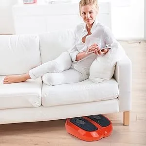 Maxxmee vibration device training & massage |Additional Shiatsu massage |Including remote control |3 programs and 15 intensity levels orange/black  - Variabel Platzierbar