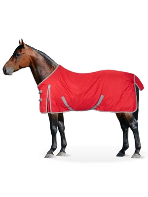 Equinate Rain Blanket Springfield Turnout Blanket with Fleece 155cm Red Red 155cm - Springfield Rot