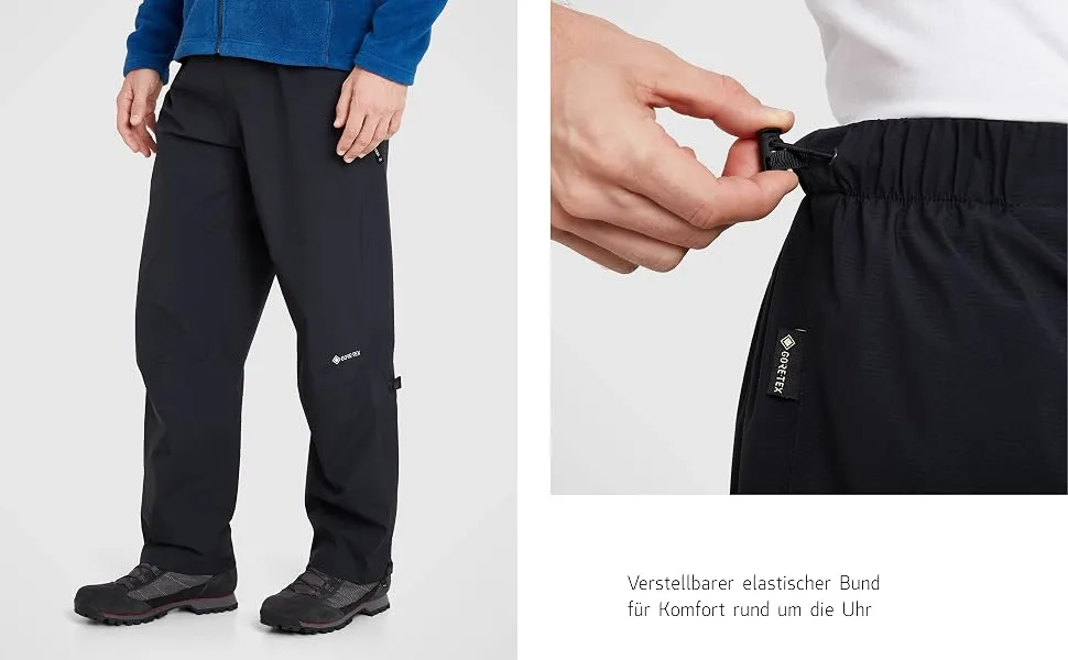 Berghaus Paclite Gore-Tex Waterproof Overtrousers Lightweight Durable Eco-Friendly Men's M Standard (31") Standard (31") - berghaus