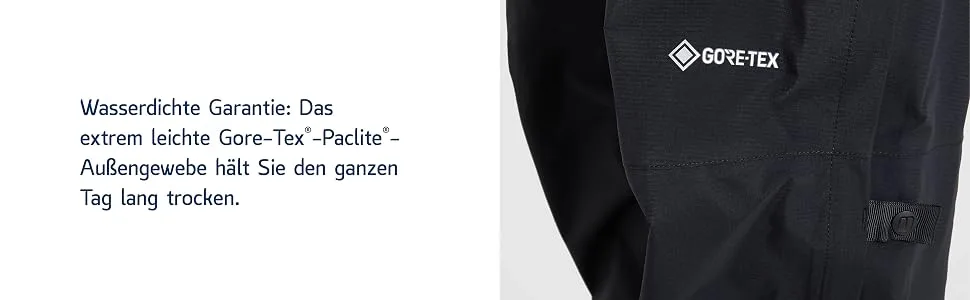 Berghaus Paclite Gore-Tex Waterproof Overtrousers Lightweight Durable Eco-Friendly Men's M Standard (31") Standard (31") - paclite