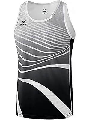 Erima Unisex Kids Athletic Singlet (Pack of 1) 164 Black/White - sraes