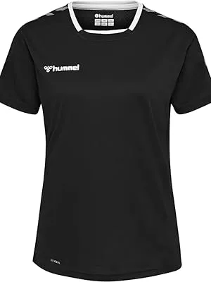 hummel Women's Hmlauthentic Poly Jersey Woman S/S Jersey S Black/White - product information 1