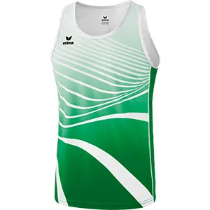 Erima Unisex Kids Athletic Singlet 164 Emerald/White - ERIMA Leichtathletik Singlet
