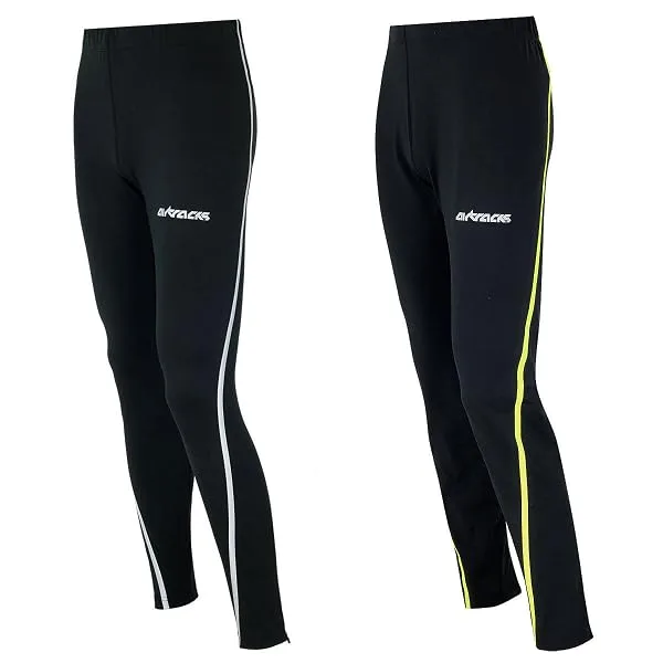 Airtracks functional running pants long Air Tech - Running Tight - Breathable - Reflectors XXL Black-silver - product information 1