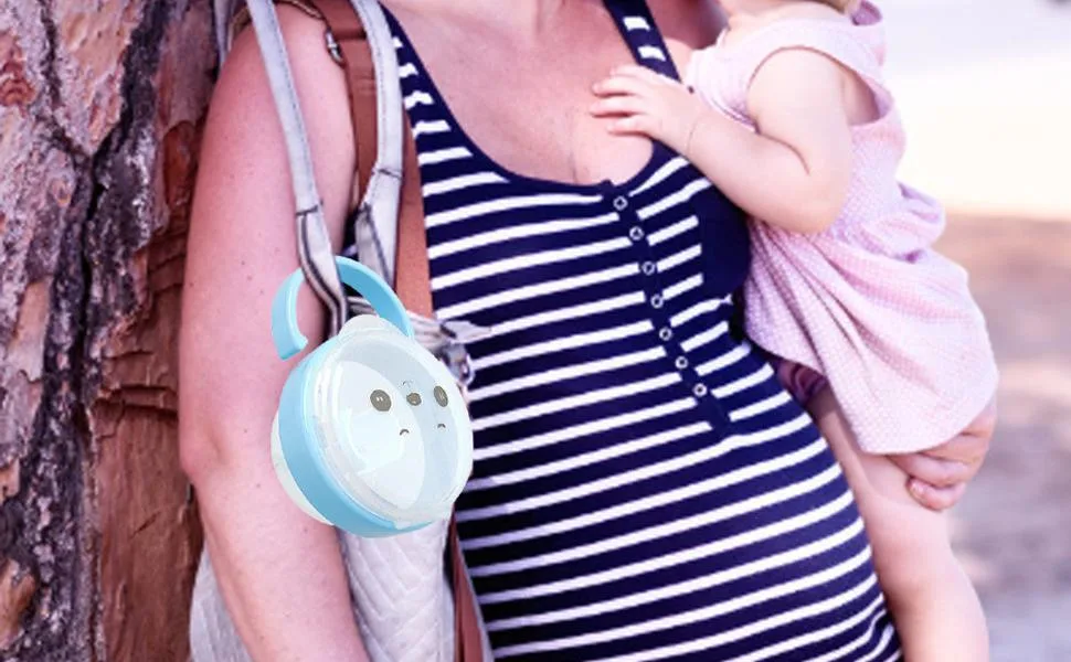 Goovafur pacifier case pacifier holder |Clear nipple holder container boxes |Clear nipple holder container boxes baby-nipple wrap bags food-real pacifier container for diaper bags blue - Schnullertasche, Schnullertasche - Klare Nippelhalter-Behälterboxen - Transparente Aufbewahrungsbox