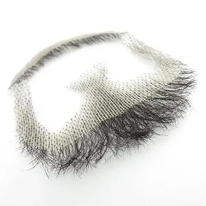 Remeehi Ziegenbartchen Herren-Bart Echthaar Spitze handgefertigt Schnurrbart for Verkleidungen - Gefälschter Bart Haare Schnurrbart Schnurrbart Ziegenbart Bart Make-up