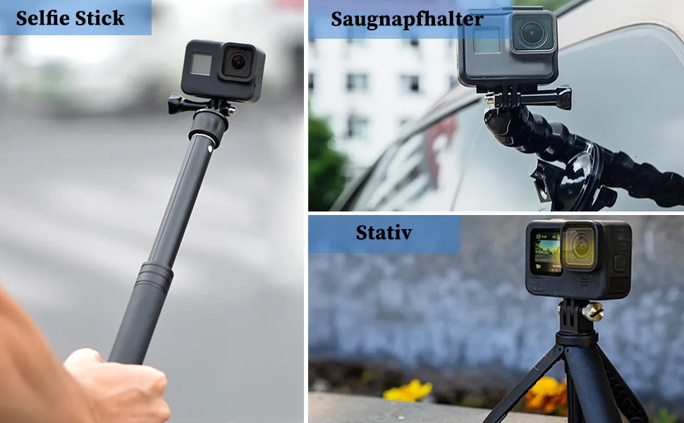 GAESHOW Aluminum Camera Action Camera Protective Cage Vlog Extension Frame for DJI Osmo Action Motion Camera Cage (A) - Aluminiumkamera Action Camera Schutzkäfig Vlog Verlängerungsrahmen