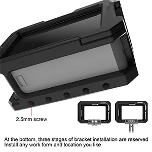 GoPro Housing Frame Frame Housing Open Frame Case with Mini Wrench Frame Mount Protective Housing Case Made of Aluminum Alloy Compatible with Action Cameras Accessories Black - product information 3
