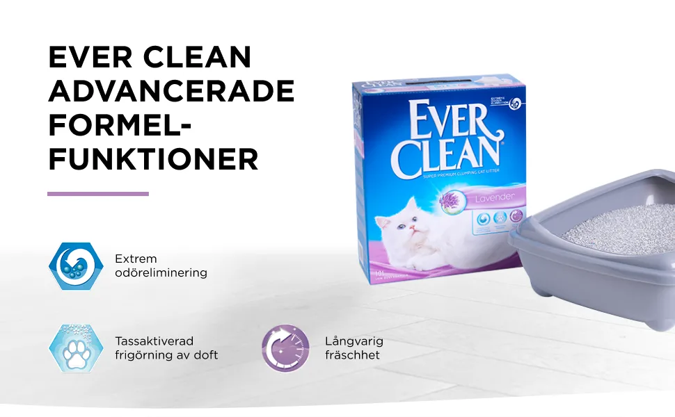 Ever Clean Cat Litter Lavender Scent 10 l - Ever Clean Lavender
