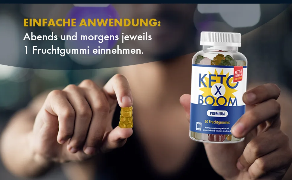 Ketoxboom Gummies - Ketoxboom Gummies - 60 pieces per can | Fruit gummies | natural plant flavor 1x - product information 4