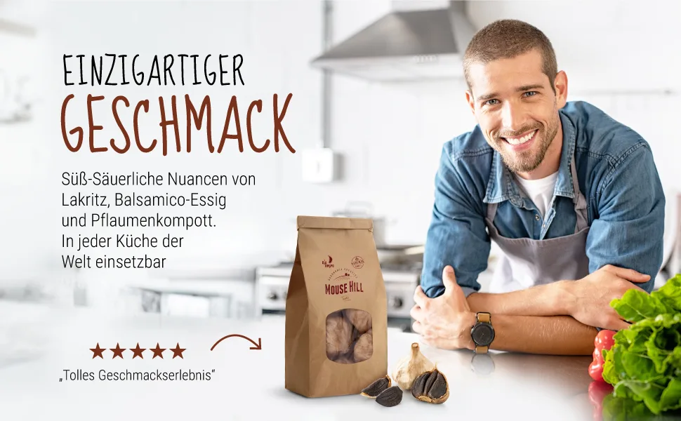 3 jars of black garlic without peel 3x50gr - Schwarzer Knoblauch mit einzigartigem Geschmack