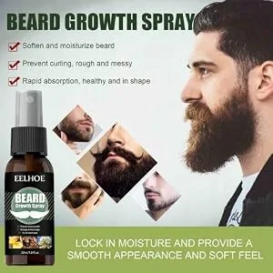 Fulenyi Beard Growth Kit Beard Care Set 30ml Beard Growth Kit for Men Beard Derma Roller Beard Growth Serum Oil Beard Balm - Beard Growth Kit