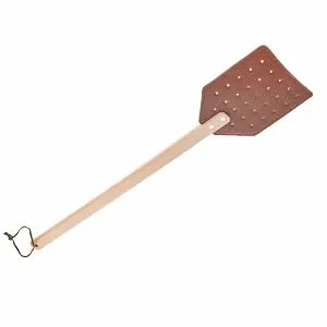 SIDCO fly swatter leather fly killer lo leather strap wooden swatter XXL swatter 1 piece - Schädlingsbekämpfer