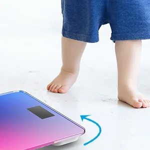 RENPHO Digital Bathroom Scale, Highly Accurate Body Weight Scale with Lighted LED Display, Round Corner Design, 400 lb (Gradient, 10.2"/260mm) Gradient 10.2"/260mm - 5555