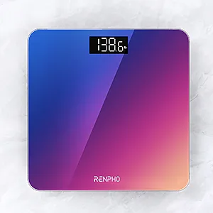 RENPHO Digital Bathroom Scale, Highly Accurate Body Weight Scale with Lighted LED Display, Round Corner Design, 400 lb (Gradient, 10.2"/260mm) Gradient 10.2"/260mm - product information 2