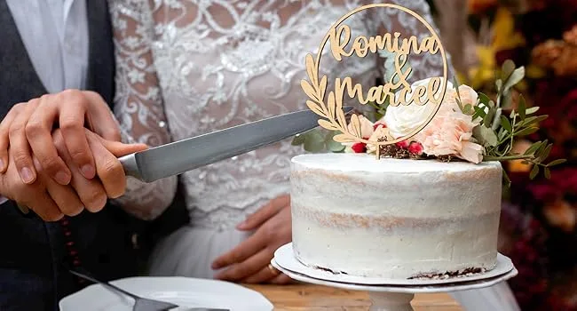 Cake topper personalized with name - natural wood decoration accessory cake material: birch multiplex (birch multiplex-pink) - Personalisierter Cake Topper, Kuchen, Hochzeit, Liebe, Love