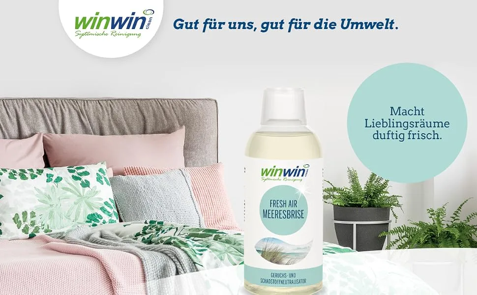 winwinCLEAN - FRESH AIR AIR PURIFICATION CONCENTRATE 'SEA BREEZE' 500ml Sea Breeze 500 ml (1 pack) - winwinCLEAN Fresh Air Meeresbrise 500ml, Luftreiniger, Schadstoff-, Geruchsneutralisator