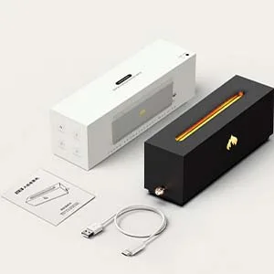 Aroma diffuser 3D fireplace optics room fragrance large spray diffuser with fragrance reinforcement function air diffuser selection of several modes for children at home white/opulent garden - B0CNSVJ8M1