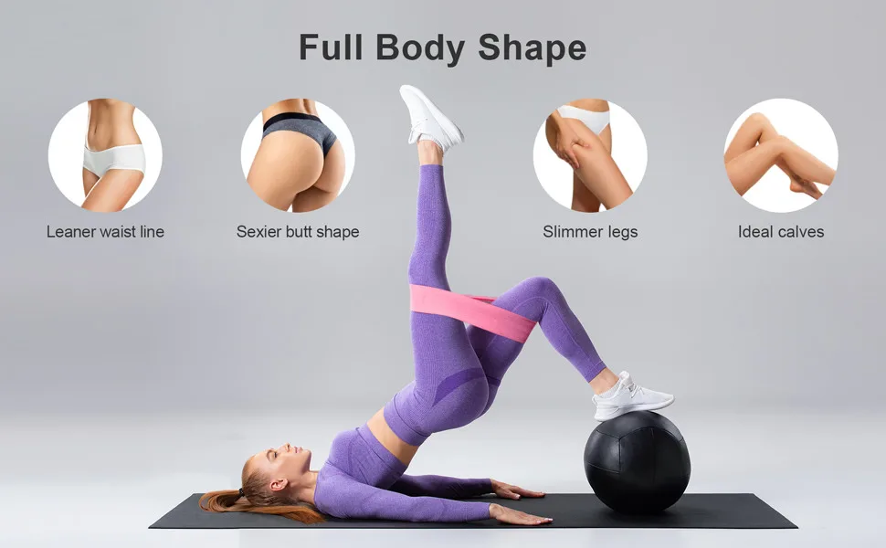 Renoj Resistance Bands , Booty Bands for Women, 3 Levels Exercise Workout Bands for Legs and Butt Blues - product information 4