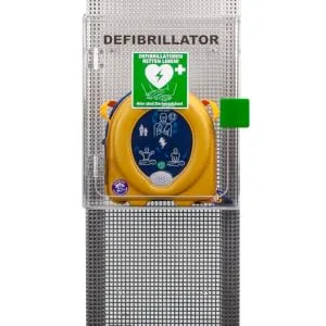 MedX5 Defibrillator Acrylic Glass Wall Box for Indoor Use with Defi Location Sign and Alarm With Alarm - #1030