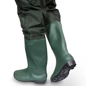 MS-Point waders fishing trousers waders mud fish pond rubber PVC nylon size 46 - wathose