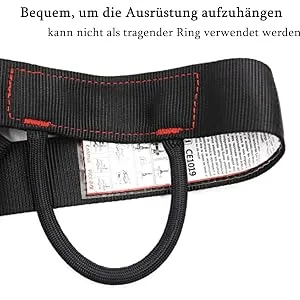 WMLBK Climbing Harnesses Fastening Climbing Gear Half Body Climbing Harness For Fire Rescue Mountaineering Fall Protection Red - Ausrüstungsring