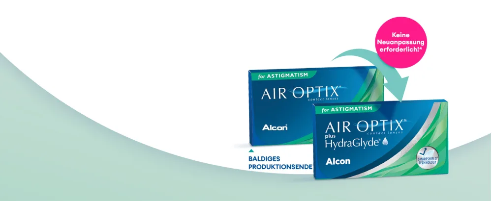 Air Optix for Astigmatism monthly soft lenses 6 pieces BC 8.7 mm DIA 14.5 mm CYL -0.75 AXIS 100 +2.75 diopters - ALCON_AIR OPTIX plus HydraGlyde for ASTIGMATISM Upgrade