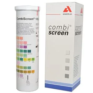 Analyticon - Combi Screen 11Sys plus urine strip test 11 parameters 100 stripes.& Combi screen 10sl plus urine strip test for visual examination 10 parameters package of 100 stripes.Bundle with urine strip test - product information 2