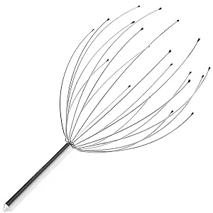 USAGA Head Massager Scalp Massager 20 Fingers Head Scratcher for Head Body Relaxing - head massager