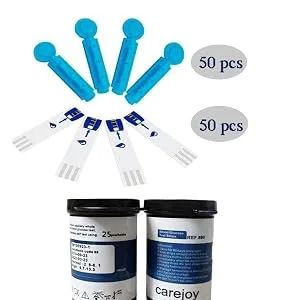 Blood Glucose Meter Diabetic Blood Glucose Test Strips Blue 50 pieces 50 free lancets (test strips) - product information 5