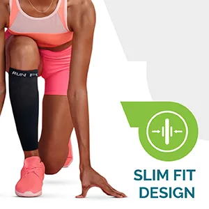 Calf Compression Sleeves For Men & Women - Leg Compression Sleeve - Footless Compression Socks for Shin Splint &Varicose Vein Black 3X-Large - calf compression sleeves women