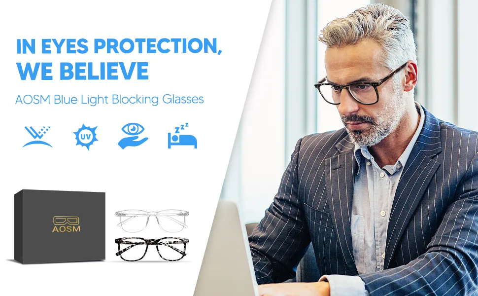 Blue Light Blocking Glasses, Blue Blocker Computer Glasses for Men Women, Anti Glare 400 UV & Eye Strain Fake Square Glasses Leopard + Transparent - Blue Light Blocking Glasses, 2Pack Cut UV400 Computer Reading Glasses for Anti Eyestrain