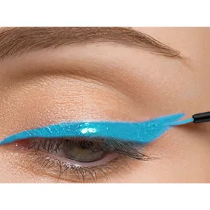 Allbestaye Colorful Matte Color Eyeliner Liquid Waterproof Blue Purple Green White Brown Makeup Eye Liner 03# - eyeliner