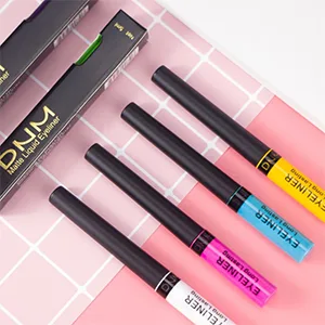 Allbestaye Colorful Matte Color Eyeliner Liquid Waterproof Blue Purple Green White Brown Makeup Eye Liner 03# - eyeliner