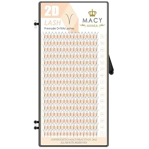 P-Beauty Cosmetic Accessories |Macy Y-Lashes 2D Volume technology |Volume eyelashes for professional eyelash extensions |Curl/bend: D |Strength: 0.07mm |Length 9mm - product information 3