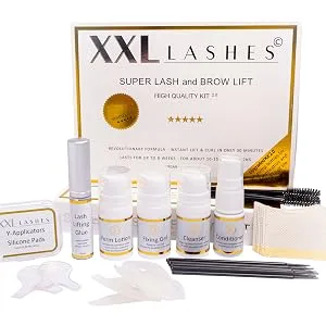 Wrong eyelashes glue for artificial eyebrows and artificial eyelashes eyelash lifting glue eyelash glue for lash lifting water -repellent skin -friendly hypoallergenic vegan 5ml - XXL Lashes Super Lash Lifting Kit