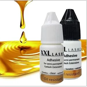 Artificial semi-permanent eyebrows made of 100% human hair to stick on - handmade (F2-6R) - XXL Lashes Adhesive